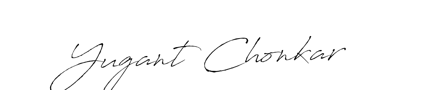 Use a signature maker to create a handwritten signature online. With this signature software, you can design (Antro_Vectra) your own signature for name Yugant Chonkar. Yugant Chonkar signature style 6 images and pictures png