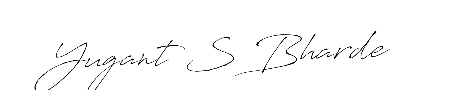 Make a beautiful signature design for name Yugant S Bharde. Use this online signature maker to create a handwritten signature for free. Yugant S Bharde signature style 6 images and pictures png