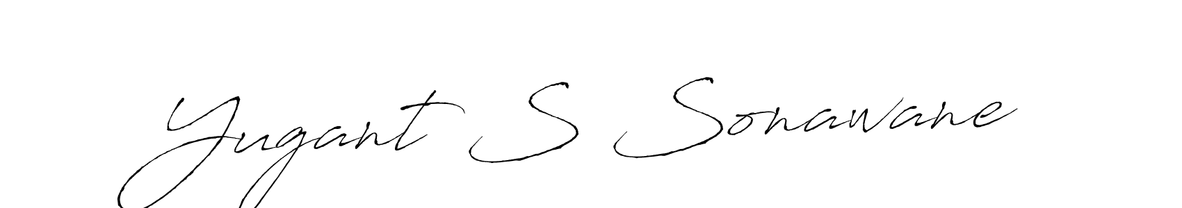 Use a signature maker to create a handwritten signature online. With this signature software, you can design (Antro_Vectra) your own signature for name Yugant S Sonawane. Yugant S Sonawane signature style 6 images and pictures png