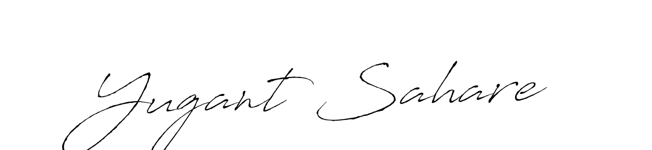 Create a beautiful signature design for name Yugant Sahare. With this signature (Antro_Vectra) fonts, you can make a handwritten signature for free. Yugant Sahare signature style 6 images and pictures png