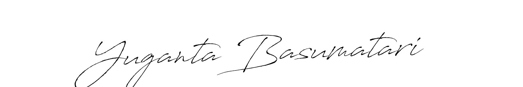 Design your own signature with our free online signature maker. With this signature software, you can create a handwritten (Antro_Vectra) signature for name Yuganta Basumatari. Yuganta Basumatari signature style 6 images and pictures png