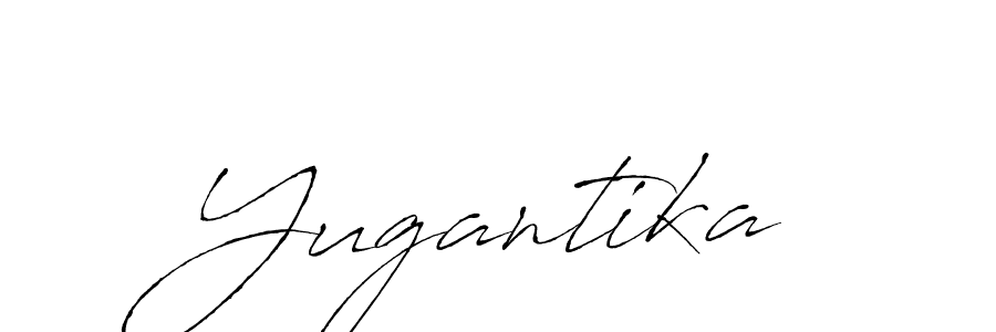 if you are searching for the best signature style for your name Yugantika. so please give up your signature search. here we have designed multiple signature styles  using Antro_Vectra. Yugantika signature style 6 images and pictures png