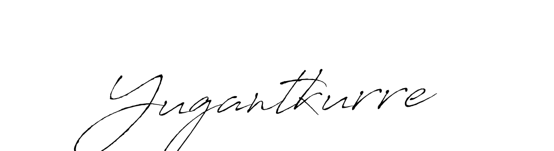 Create a beautiful signature design for name Yugantkurre. With this signature (Antro_Vectra) fonts, you can make a handwritten signature for free. Yugantkurre signature style 6 images and pictures png