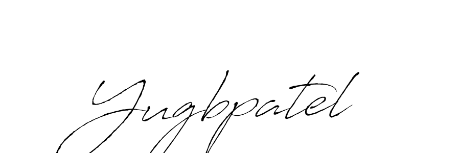 How to make Yugbpatel signature? Antro_Vectra is a professional autograph style. Create handwritten signature for Yugbpatel name. Yugbpatel signature style 6 images and pictures png