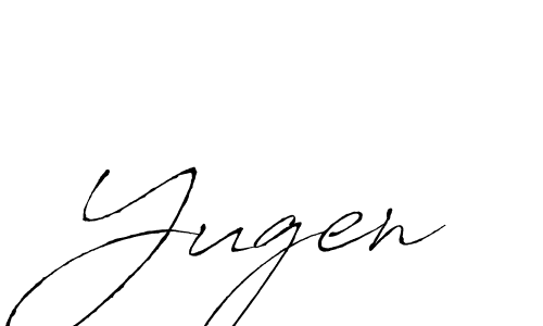 Create a beautiful signature design for name Yugen. With this signature (Antro_Vectra) fonts, you can make a handwritten signature for free. Yugen signature style 6 images and pictures png