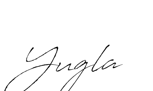 How to make Yugla signature? Antro_Vectra is a professional autograph style. Create handwritten signature for Yugla name. Yugla signature style 6 images and pictures png