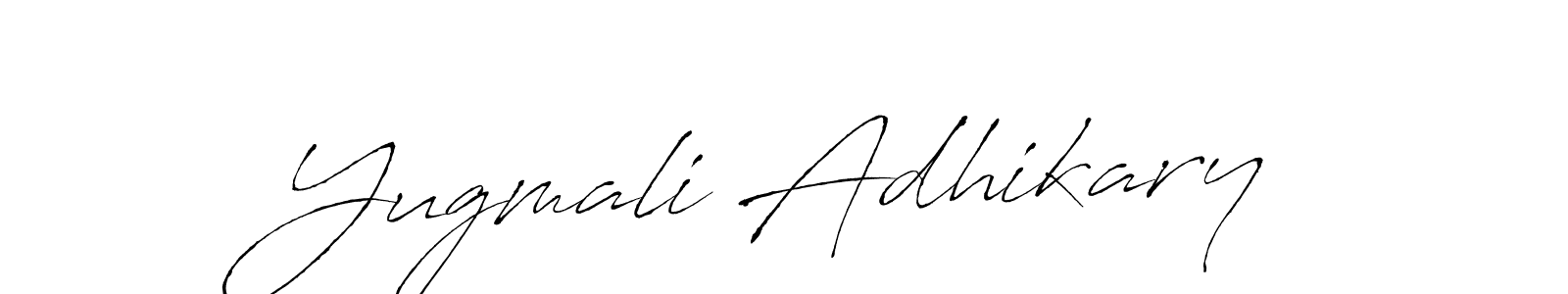 You should practise on your own different ways (Antro_Vectra) to write your name (Yugmali Adhikary) in signature. don't let someone else do it for you. Yugmali Adhikary signature style 6 images and pictures png