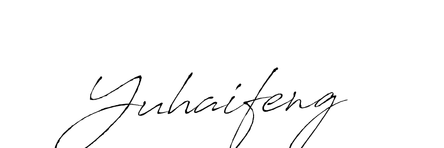 You should practise on your own different ways (Antro_Vectra) to write your name (Yuhaifeng) in signature. don't let someone else do it for you. Yuhaifeng signature style 6 images and pictures png