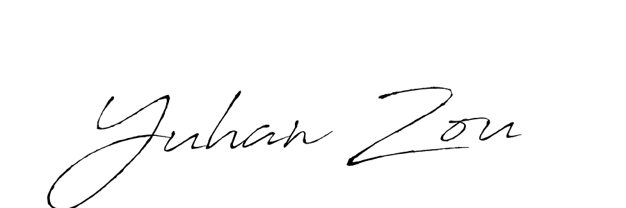 Also we have Yuhan Zou name is the best signature style. Create professional handwritten signature collection using Antro_Vectra autograph style. Yuhan Zou signature style 6 images and pictures png