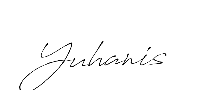 Design your own signature with our free online signature maker. With this signature software, you can create a handwritten (Antro_Vectra) signature for name Yuhanis. Yuhanis signature style 6 images and pictures png
