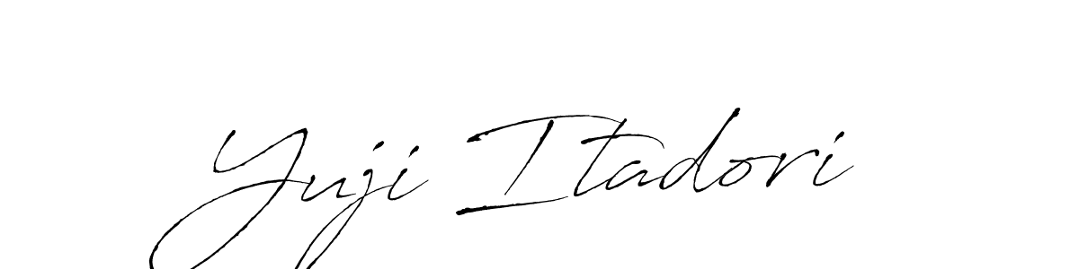 Design your own signature with our free online signature maker. With this signature software, you can create a handwritten (Antro_Vectra) signature for name Yuji Itadori. Yuji Itadori signature style 6 images and pictures png