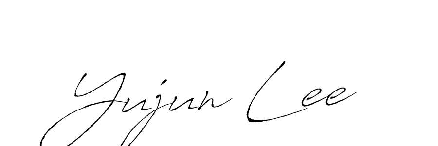 Design your own signature with our free online signature maker. With this signature software, you can create a handwritten (Antro_Vectra) signature for name Yujun Lee. Yujun Lee signature style 6 images and pictures png