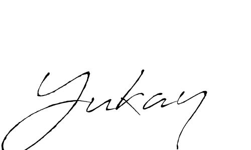 Design your own signature with our free online signature maker. With this signature software, you can create a handwritten (Antro_Vectra) signature for name Yukay. Yukay signature style 6 images and pictures png