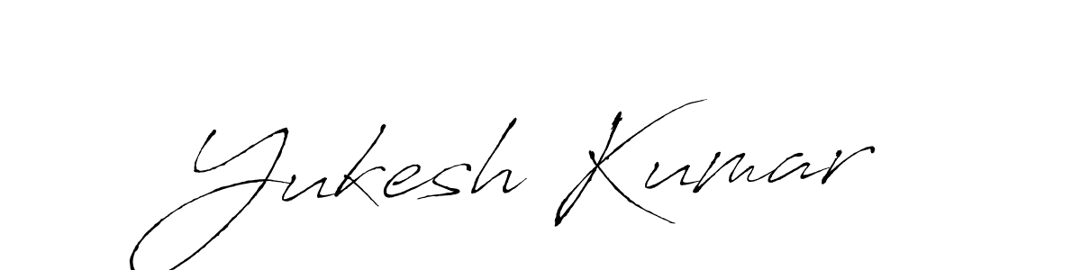 How to make Yukesh Kumar name signature. Use Antro_Vectra style for creating short signs online. This is the latest handwritten sign. Yukesh Kumar signature style 6 images and pictures png