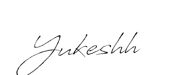 Use a signature maker to create a handwritten signature online. With this signature software, you can design (Antro_Vectra) your own signature for name Yukeshh. Yukeshh signature style 6 images and pictures png