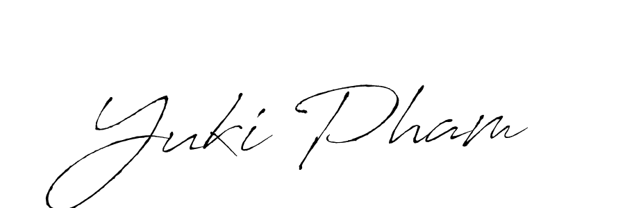The best way (Antro_Vectra) to make a short signature is to pick only two or three words in your name. The name Yuki Pham include a total of six letters. For converting this name. Yuki Pham signature style 6 images and pictures png
