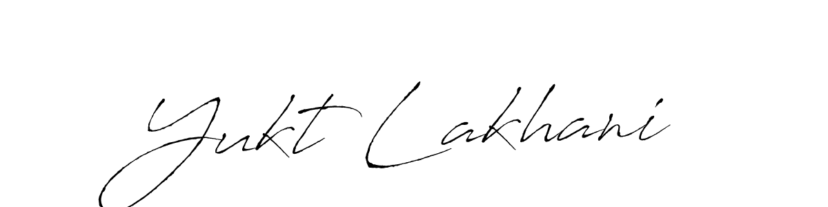 Also we have Yukt Lakhani name is the best signature style. Create professional handwritten signature collection using Antro_Vectra autograph style. Yukt Lakhani signature style 6 images and pictures png