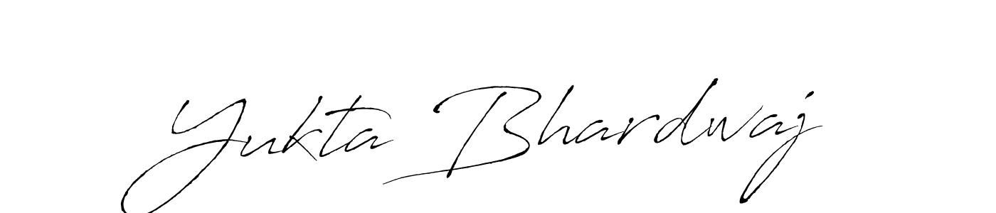How to make Yukta Bhardwaj signature? Antro_Vectra is a professional autograph style. Create handwritten signature for Yukta Bhardwaj name. Yukta Bhardwaj signature style 6 images and pictures png