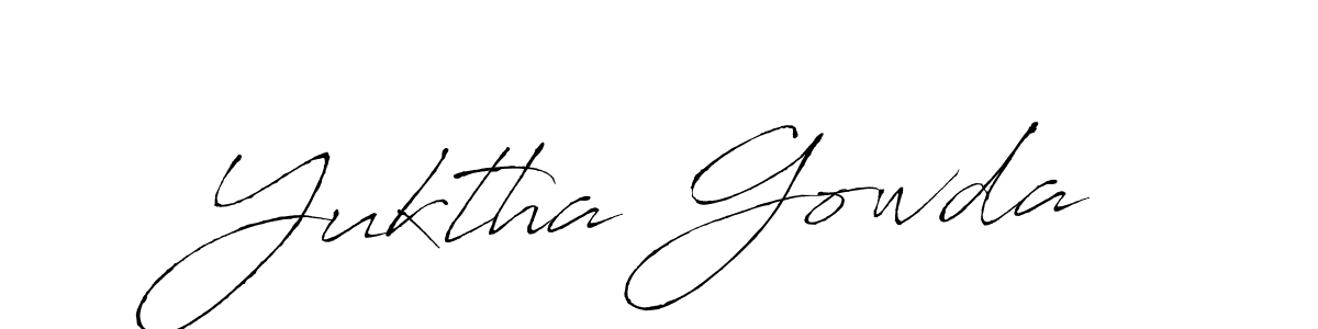 if you are searching for the best signature style for your name Yuktha Gowda. so please give up your signature search. here we have designed multiple signature styles  using Antro_Vectra. Yuktha Gowda signature style 6 images and pictures png