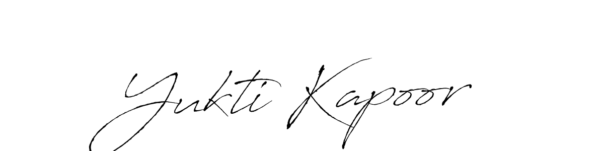 The best way (Antro_Vectra) to make a short signature is to pick only two or three words in your name. The name Yukti Kapoor include a total of six letters. For converting this name. Yukti Kapoor signature style 6 images and pictures png