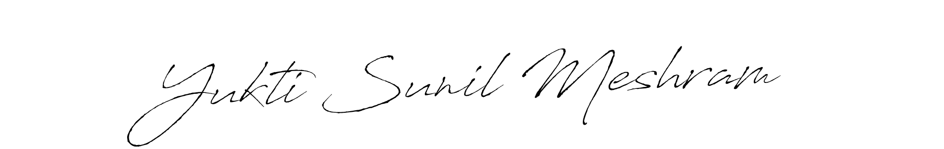Also You can easily find your signature by using the search form. We will create Yukti Sunil Meshram name handwritten signature images for you free of cost using Antro_Vectra sign style. Yukti Sunil Meshram signature style 6 images and pictures png