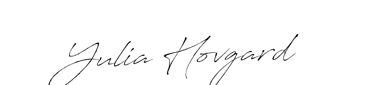 Also we have Yulia Hovgard name is the best signature style. Create professional handwritten signature collection using Antro_Vectra autograph style. Yulia Hovgard signature style 6 images and pictures png