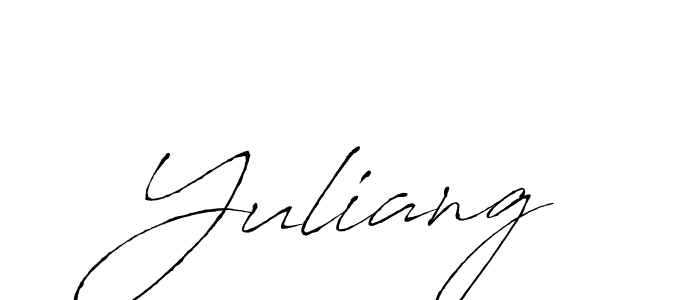 Use a signature maker to create a handwritten signature online. With this signature software, you can design (Antro_Vectra) your own signature for name Yuliang. Yuliang signature style 6 images and pictures png
