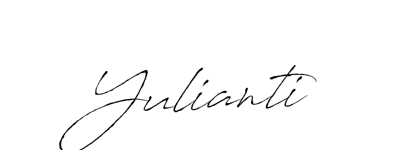 Yulianti stylish signature style. Best Handwritten Sign (Antro_Vectra) for my name. Handwritten Signature Collection Ideas for my name Yulianti. Yulianti signature style 6 images and pictures png