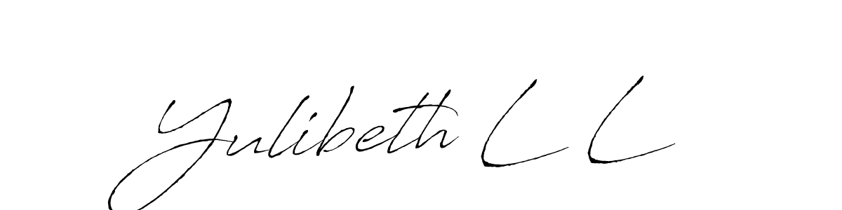 It looks lik you need a new signature style for name Yulibeth L L. Design unique handwritten (Antro_Vectra) signature with our free signature maker in just a few clicks. Yulibeth L L signature style 6 images and pictures png