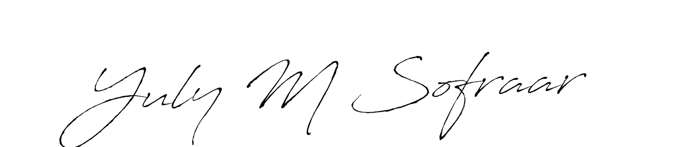 if you are searching for the best signature style for your name Yuly M Sofraar. so please give up your signature search. here we have designed multiple signature styles  using Antro_Vectra. Yuly M Sofraar signature style 6 images and pictures png