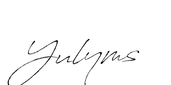 Similarly Antro_Vectra is the best handwritten signature design. Signature creator online .You can use it as an online autograph creator for name Yulyms. Yulyms signature style 6 images and pictures png