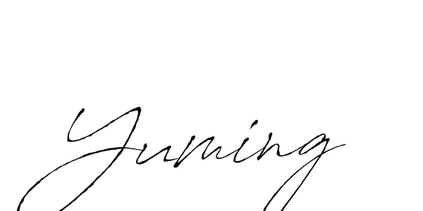 It looks lik you need a new signature style for name Yuming. Design unique handwritten (Antro_Vectra) signature with our free signature maker in just a few clicks. Yuming signature style 6 images and pictures png