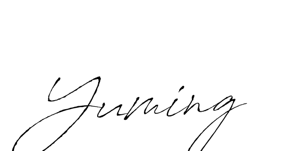 How to make Yuming name signature. Use Antro_Vectra style for creating short signs online. This is the latest handwritten sign. Yuming signature style 6 images and pictures png