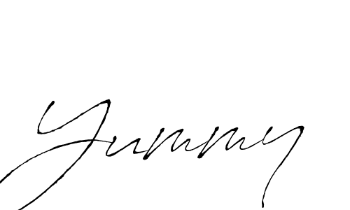 Create a beautiful signature design for name Yummy. With this signature (Antro_Vectra) fonts, you can make a handwritten signature for free. Yummy signature style 6 images and pictures png