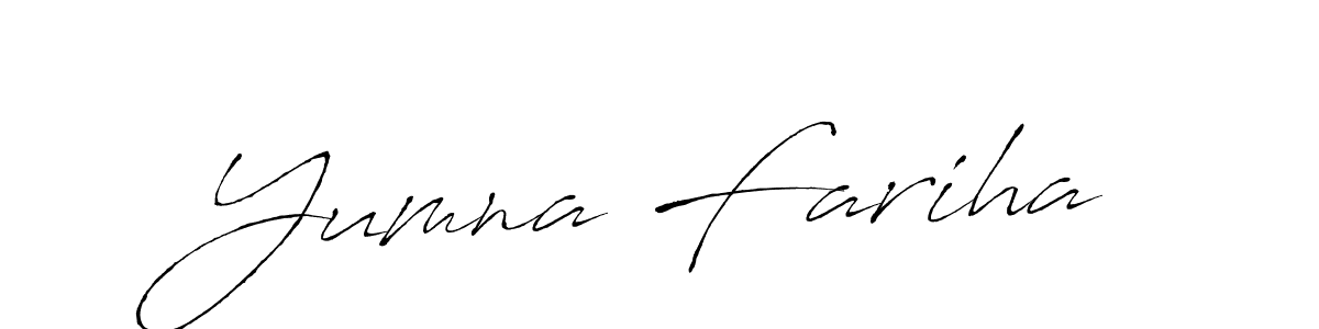 if you are searching for the best signature style for your name Yumna Fariha. so please give up your signature search. here we have designed multiple signature styles  using Antro_Vectra. Yumna Fariha signature style 6 images and pictures png