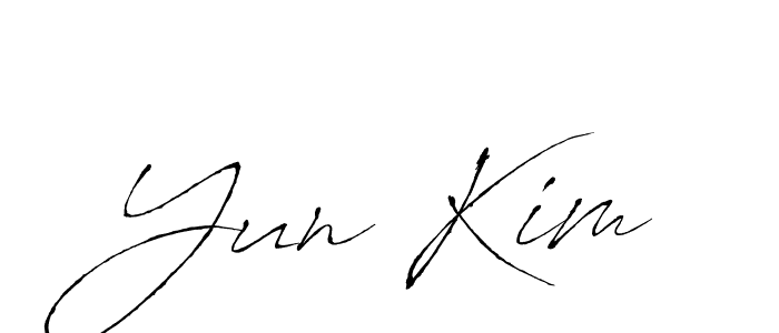 Also You can easily find your signature by using the search form. We will create Yun Kim name handwritten signature images for you free of cost using Antro_Vectra sign style. Yun Kim signature style 6 images and pictures png