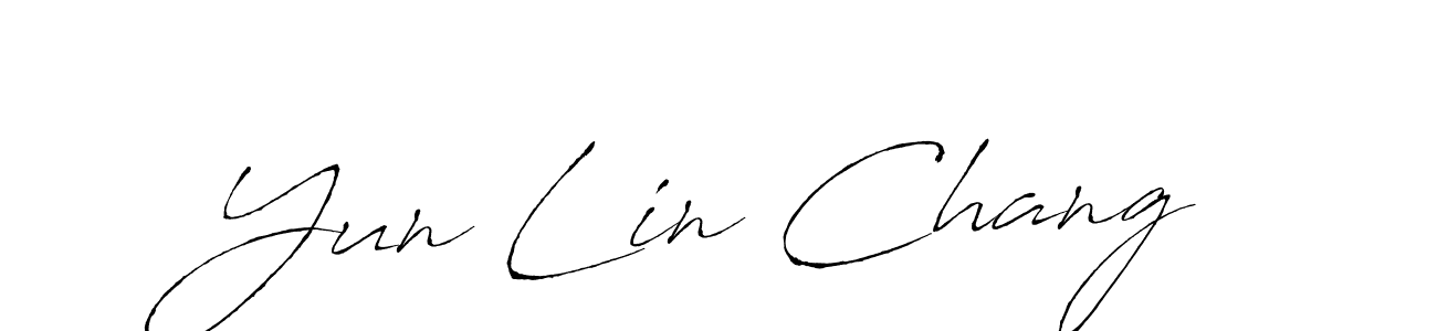 Design your own signature with our free online signature maker. With this signature software, you can create a handwritten (Antro_Vectra) signature for name Yun Lin Chang. Yun Lin Chang signature style 6 images and pictures png