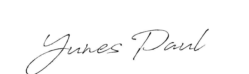 You should practise on your own different ways (Antro_Vectra) to write your name (Yunes Paul) in signature. don't let someone else do it for you. Yunes Paul signature style 6 images and pictures png