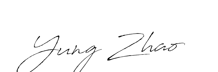 Yung Zhao stylish signature style. Best Handwritten Sign (Antro_Vectra) for my name. Handwritten Signature Collection Ideas for my name Yung Zhao. Yung Zhao signature style 6 images and pictures png