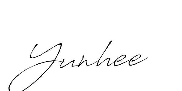 The best way (Antro_Vectra) to make a short signature is to pick only two or three words in your name. The name Yunhee include a total of six letters. For converting this name. Yunhee signature style 6 images and pictures png