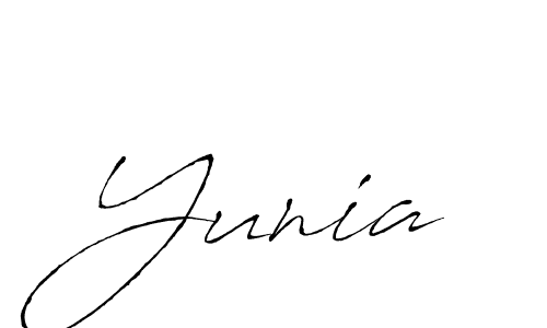 if you are searching for the best signature style for your name Yunia. so please give up your signature search. here we have designed multiple signature styles  using Antro_Vectra. Yunia signature style 6 images and pictures png