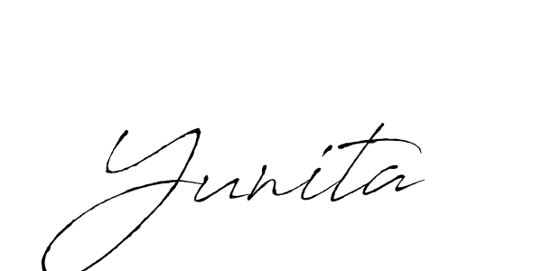 Create a beautiful signature design for name Yunita. With this signature (Antro_Vectra) fonts, you can make a handwritten signature for free. Yunita signature style 6 images and pictures png