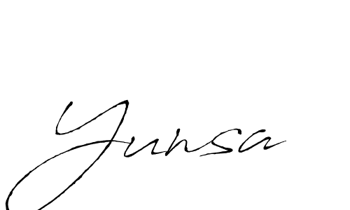 Once you've used our free online signature maker to create your best signature Antro_Vectra style, it's time to enjoy all of the benefits that Yunsa name signing documents. Yunsa signature style 6 images and pictures png