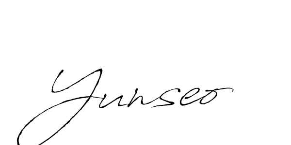 Yunseo stylish signature style. Best Handwritten Sign (Antro_Vectra) for my name. Handwritten Signature Collection Ideas for my name Yunseo. Yunseo signature style 6 images and pictures png