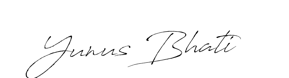 Also You can easily find your signature by using the search form. We will create Yunus Bhati name handwritten signature images for you free of cost using Antro_Vectra sign style. Yunus Bhati signature style 6 images and pictures png