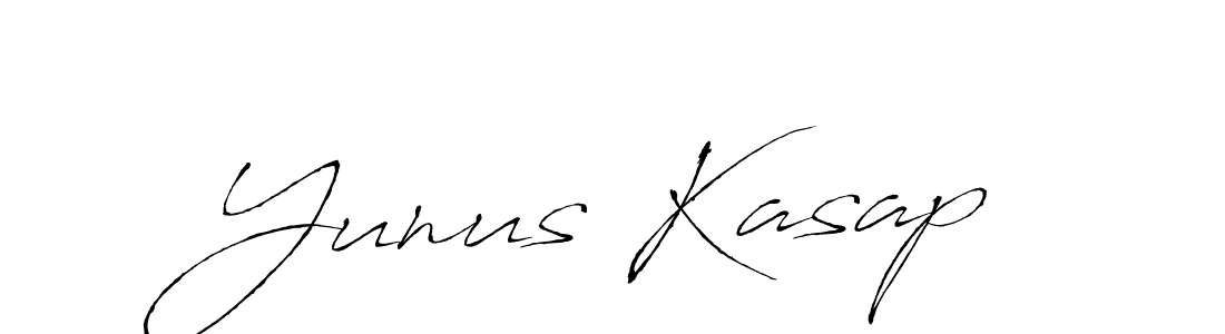 How to make Yunus Kasap name signature. Use Antro_Vectra style for creating short signs online. This is the latest handwritten sign. Yunus Kasap signature style 6 images and pictures png