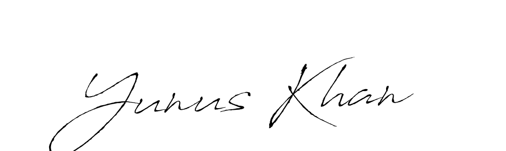 Yunus Khan stylish signature style. Best Handwritten Sign (Antro_Vectra) for my name. Handwritten Signature Collection Ideas for my name Yunus Khan. Yunus Khan signature style 6 images and pictures png