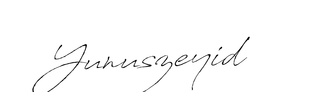 Use a signature maker to create a handwritten signature online. With this signature software, you can design (Antro_Vectra) your own signature for name Yunuszeyid. Yunuszeyid signature style 6 images and pictures png