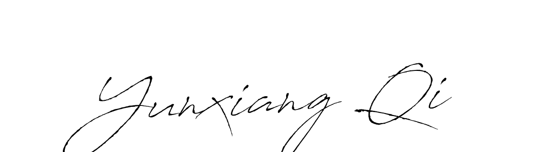 Yunxiang Qi stylish signature style. Best Handwritten Sign (Antro_Vectra) for my name. Handwritten Signature Collection Ideas for my name Yunxiang Qi. Yunxiang Qi signature style 6 images and pictures png