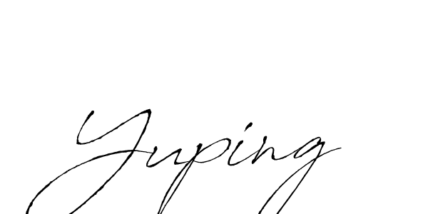 Make a beautiful signature design for name Yuping. With this signature (Antro_Vectra) style, you can create a handwritten signature for free. Yuping signature style 6 images and pictures png